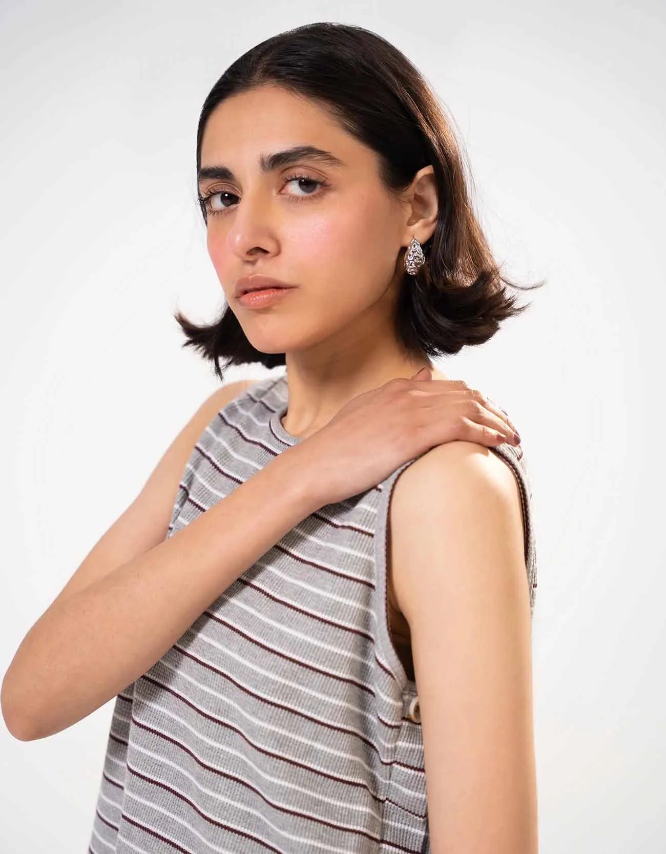 STRIPED CROPPED TANK TOP