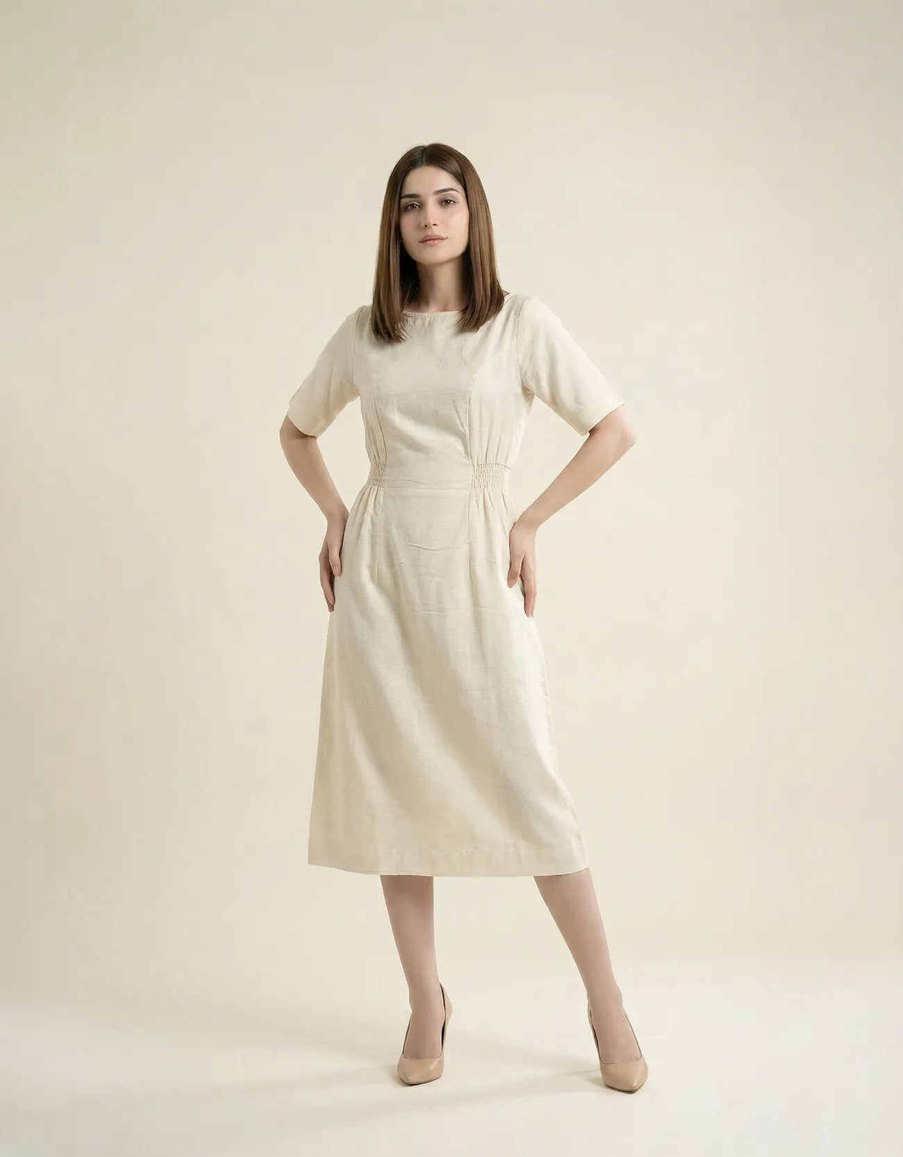 TIERED MIDI DRESS
