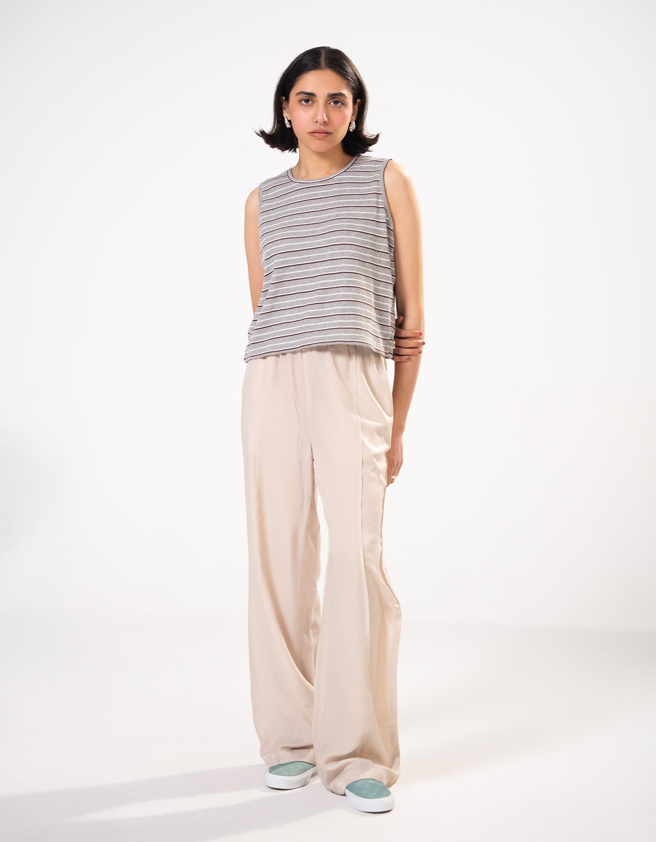 STRIPED CROPPED TANK TOP