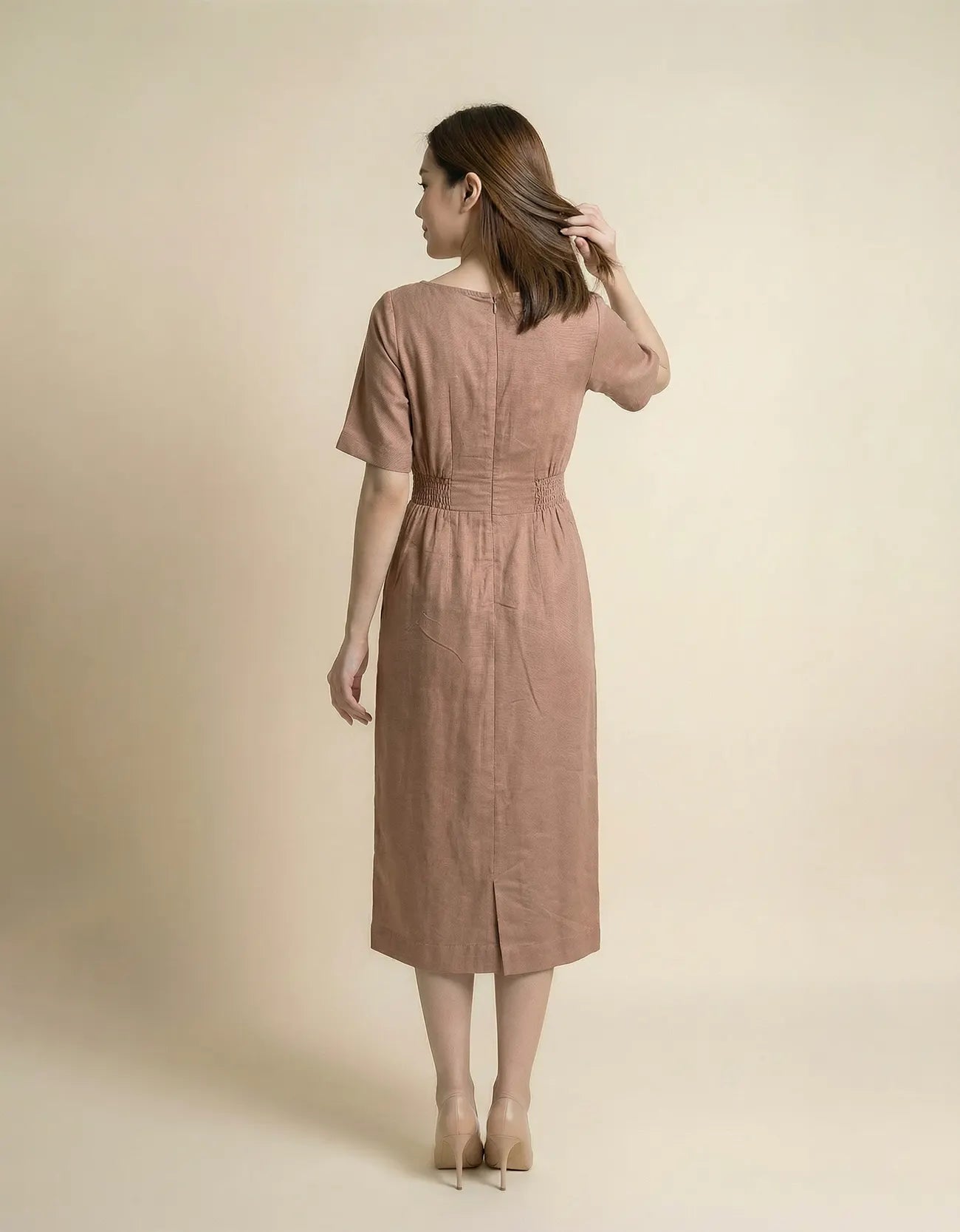 TIERED MIDI DRESS