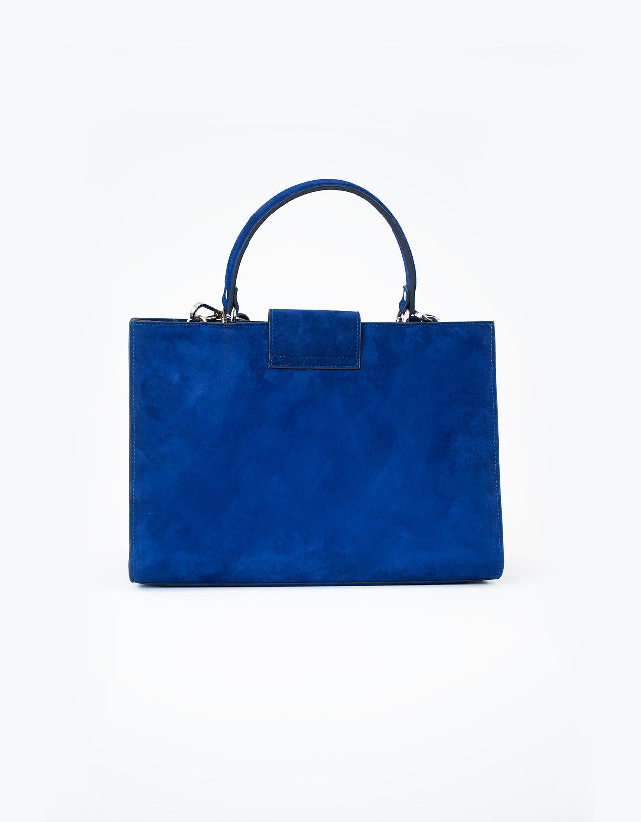 SUEDE STATEMENT HANDBAG