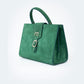 SUEDE STATEMENT HANDBAG