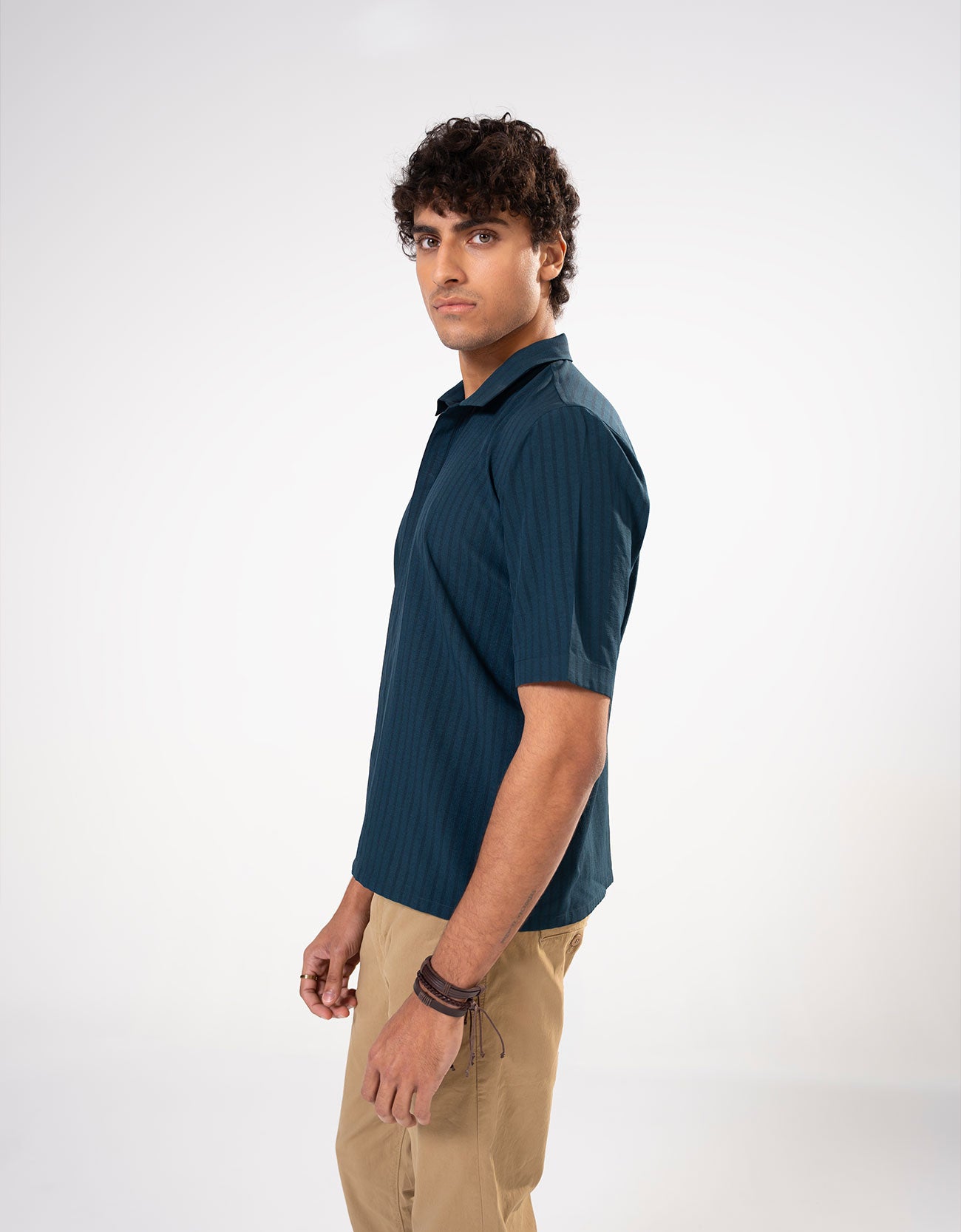 BOXY FIT CROSS OVER SHIRT