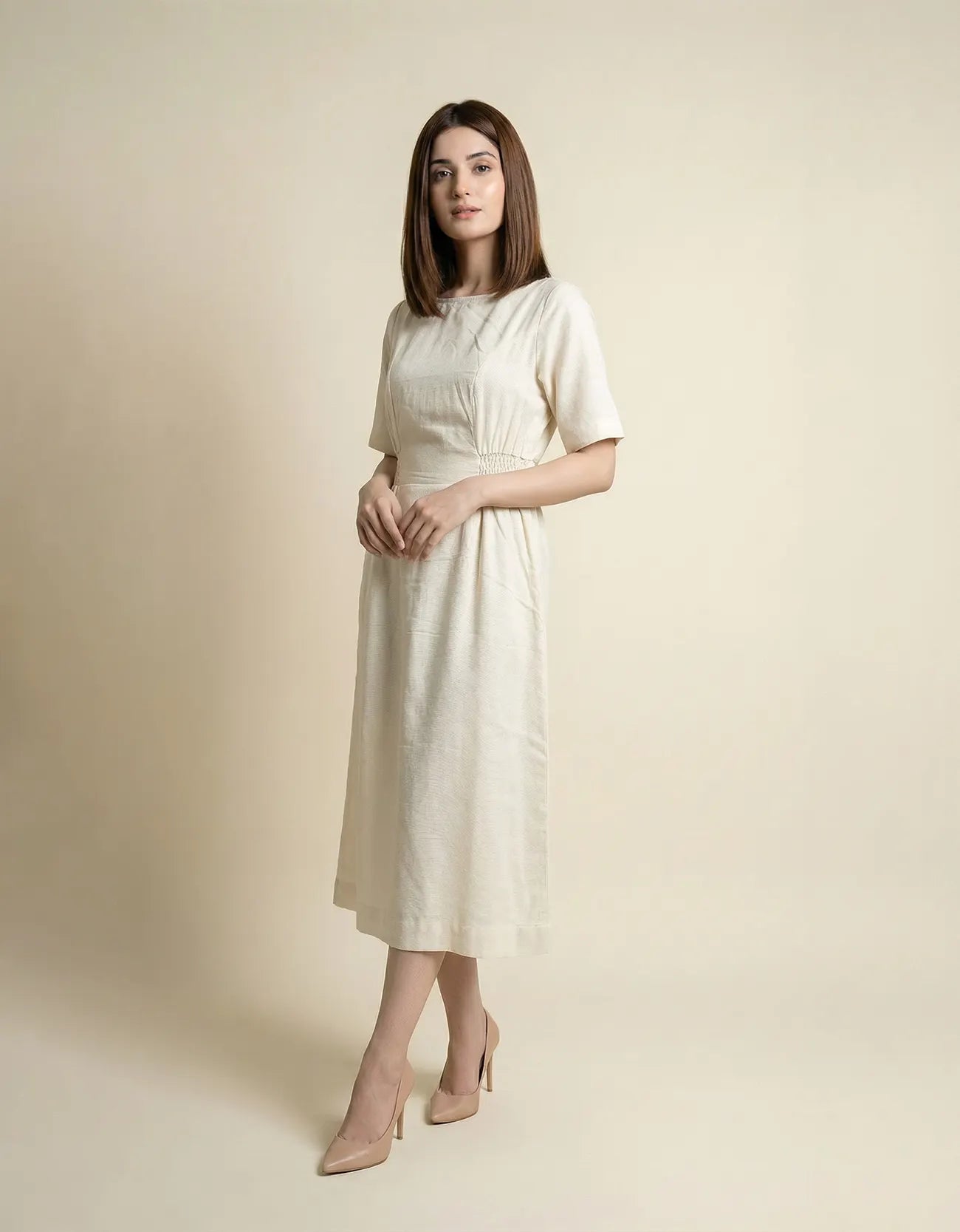 TIERED MIDI DRESS