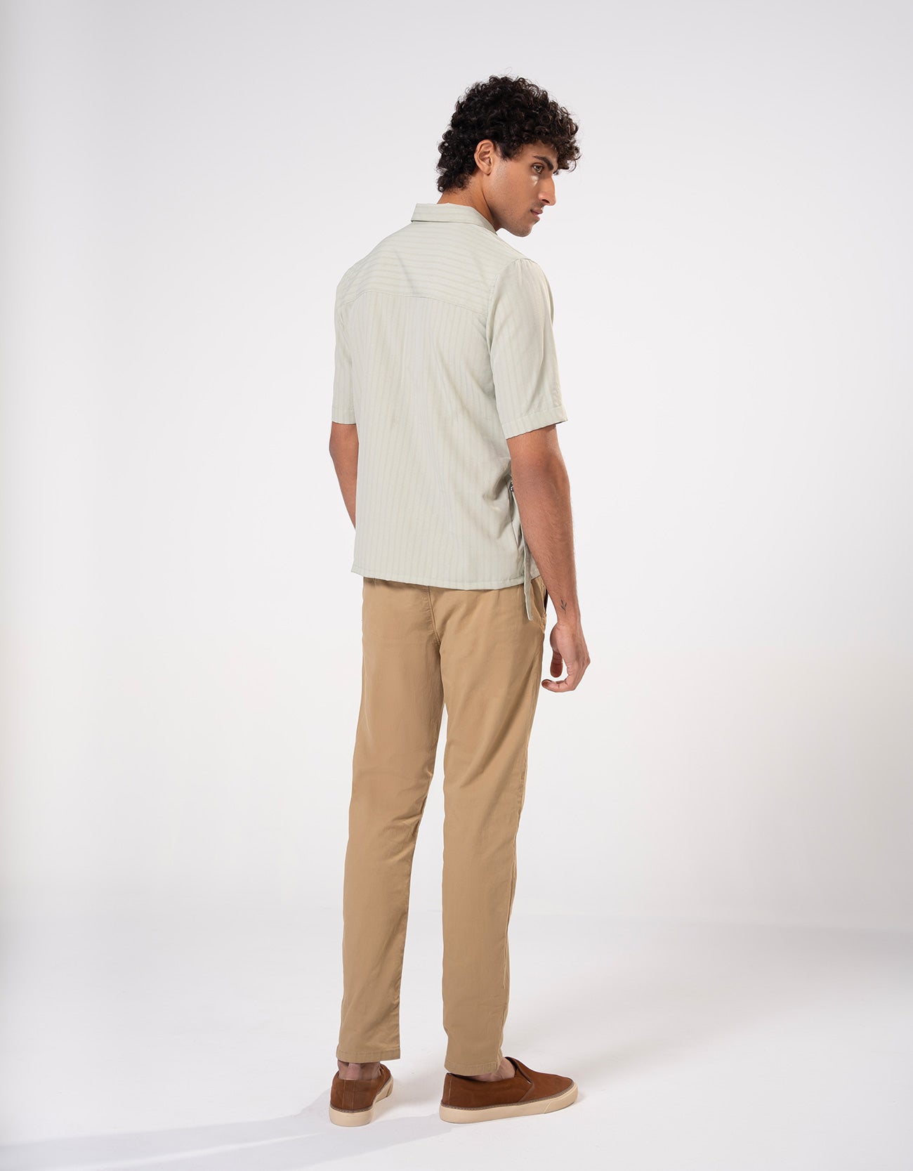 BOXY FIT CROSS OVER SHIRT