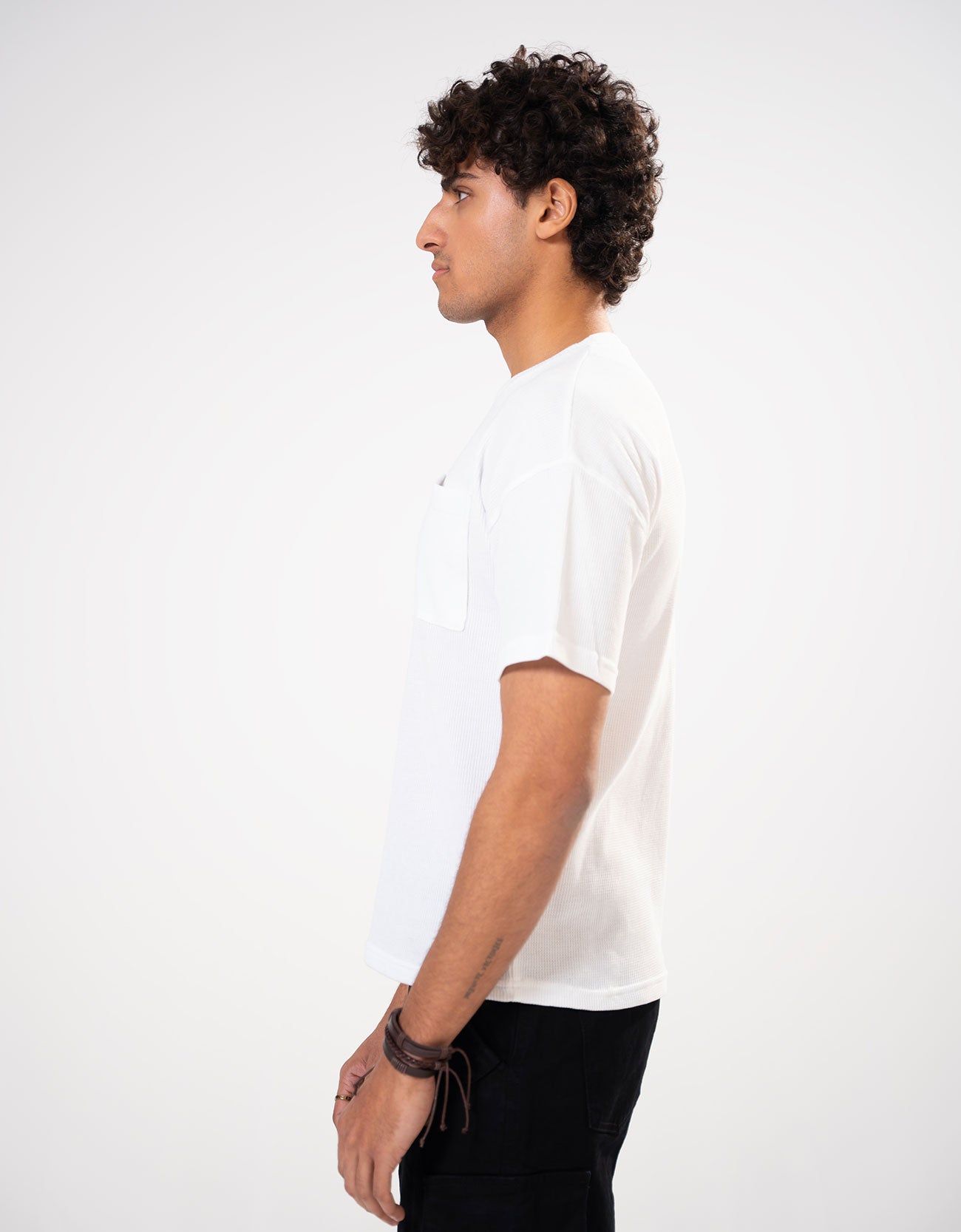 DROP SHOULDER CHEST POCKET TEE