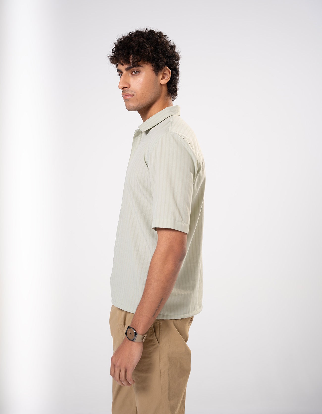 BOXY FIT CROSS OVER SHIRT