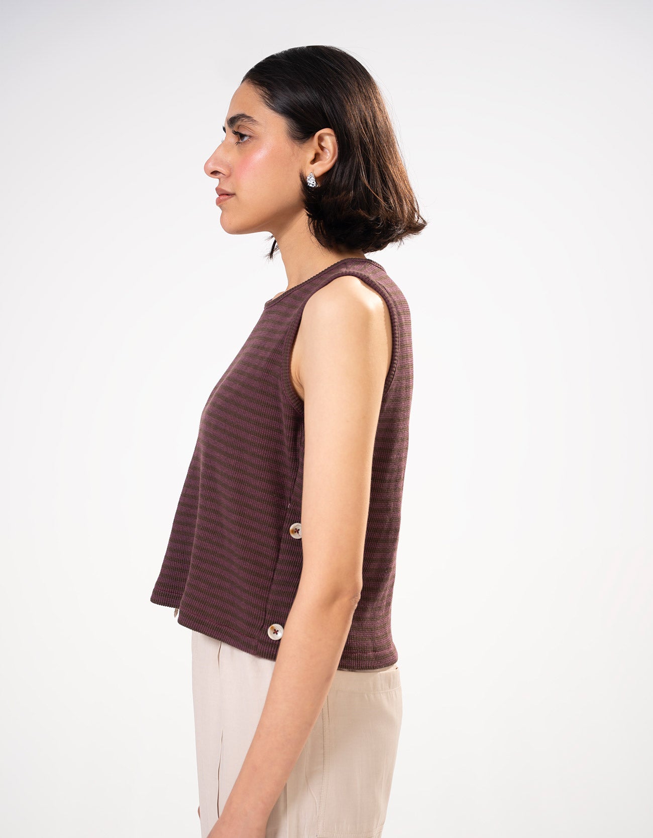 STRIPED CROPPED TANK TOP