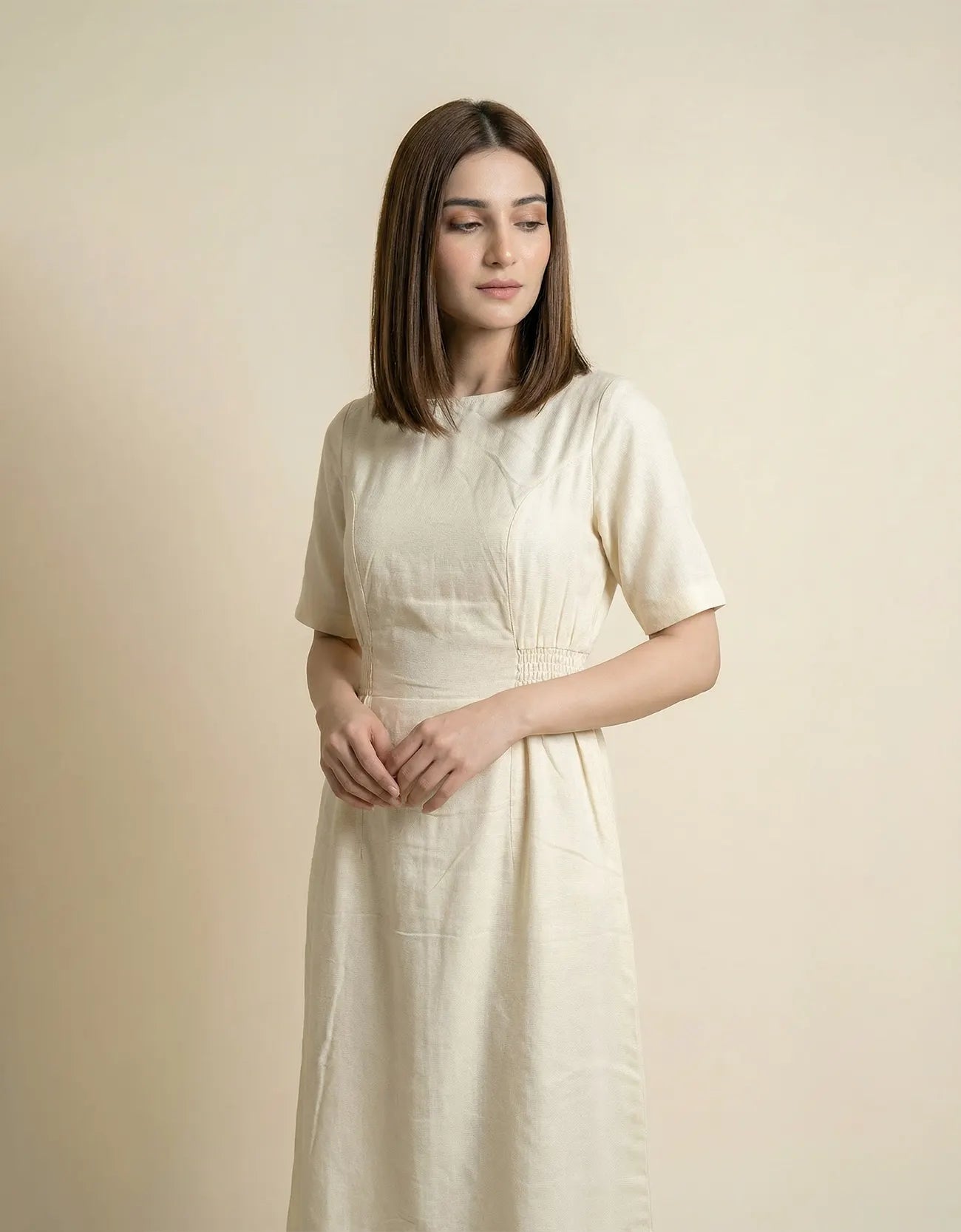 TIERED MIDI DRESS