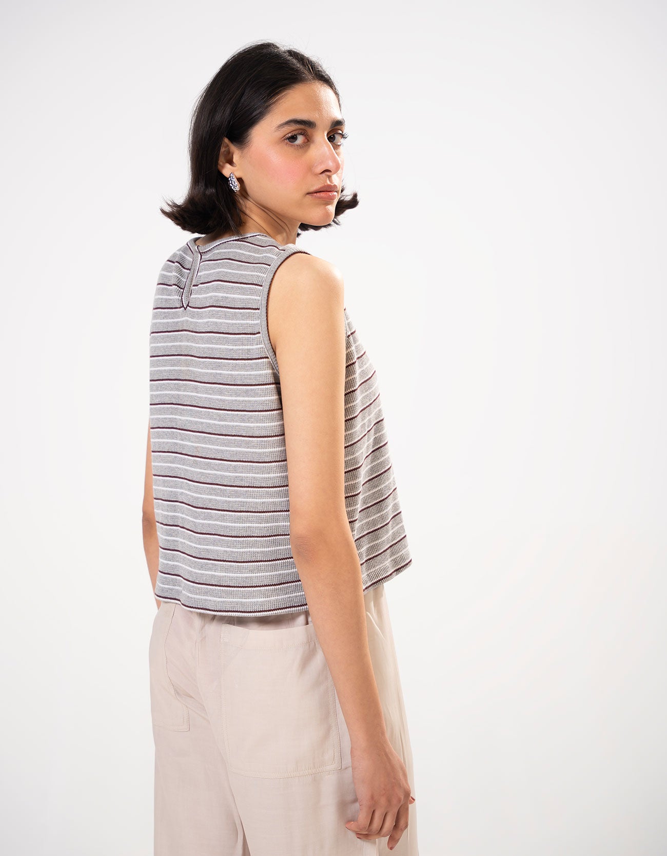 STRIPED CROPPED TANK TOP