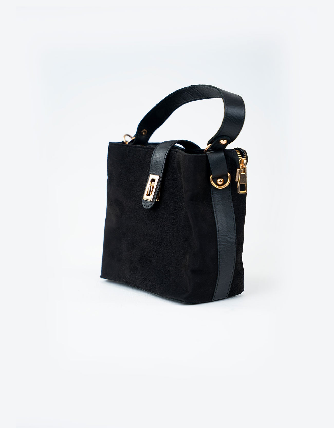 MINI SUEDE BUCKET BAG