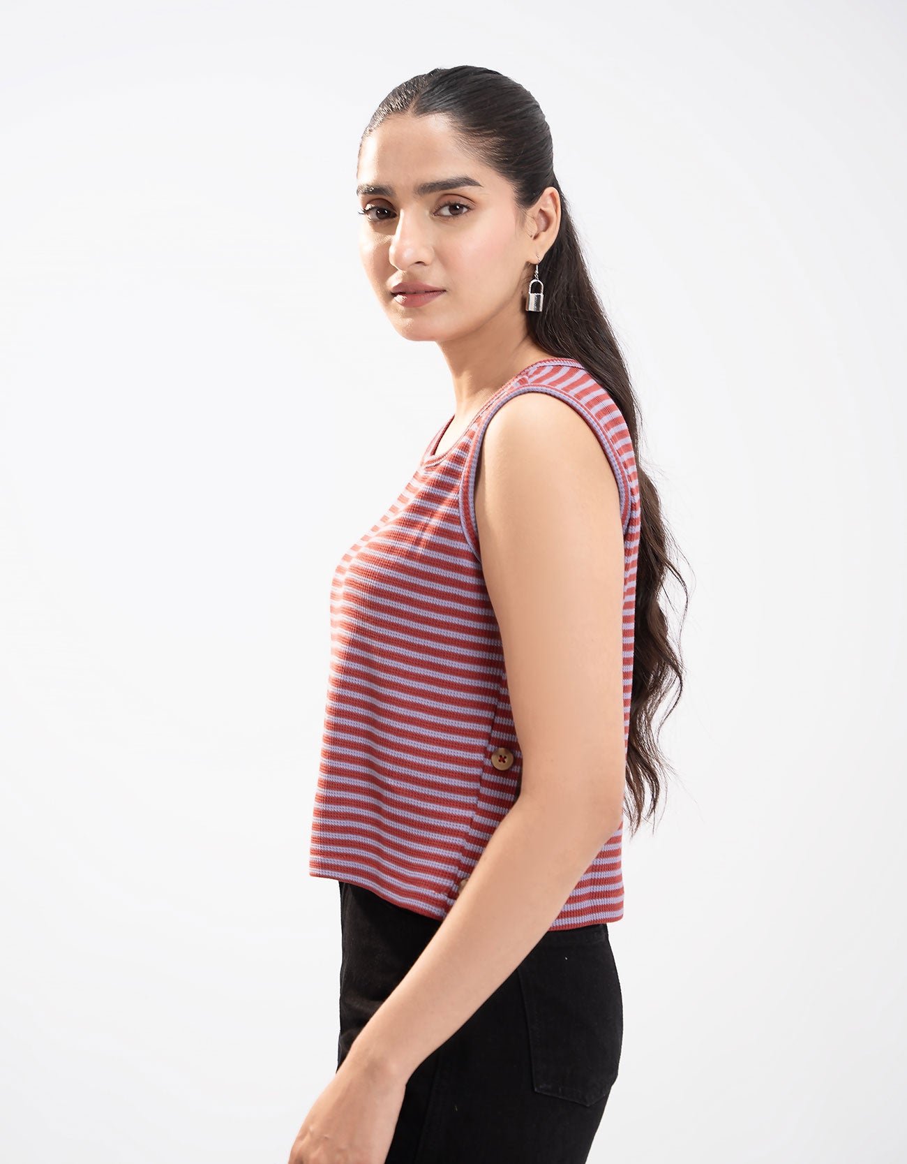 STRIPED CROPPED TANK TOP