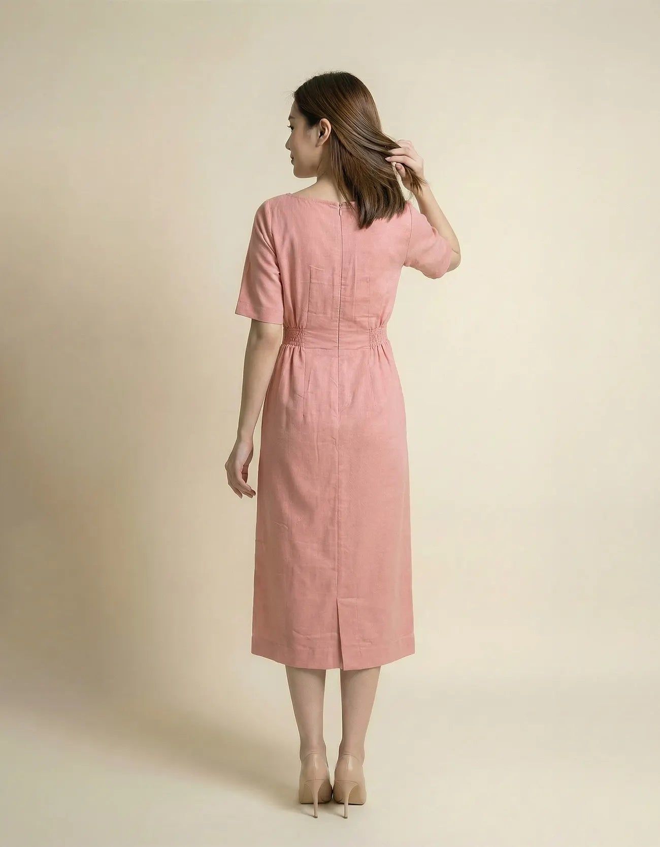 TIERED MIDI DRESS
