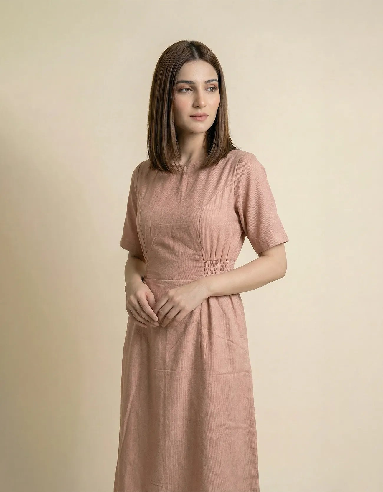 TIERED MIDI DRESS