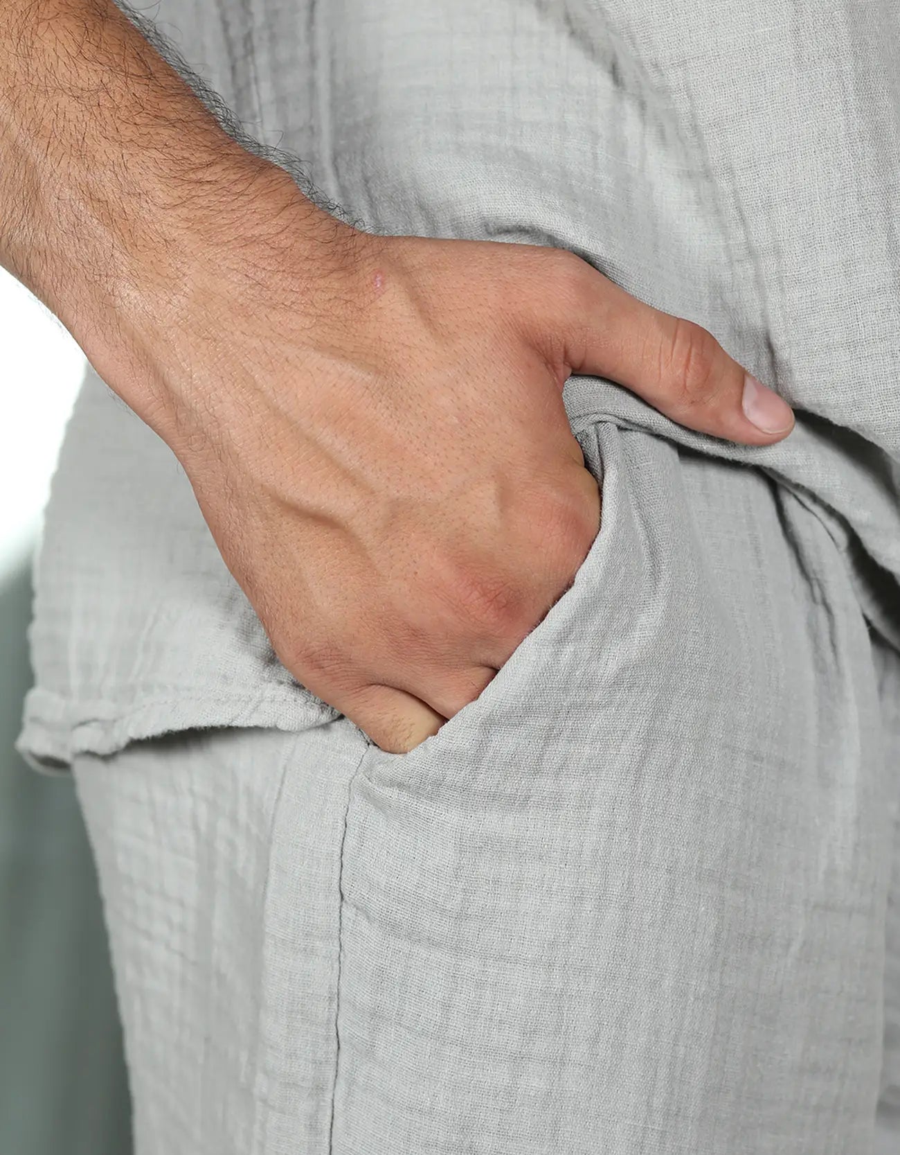 RELAXED FIT MUSLIN SHORTS