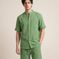 WAFFLE TEXTURED MEN'S CASUAL SHIRT
