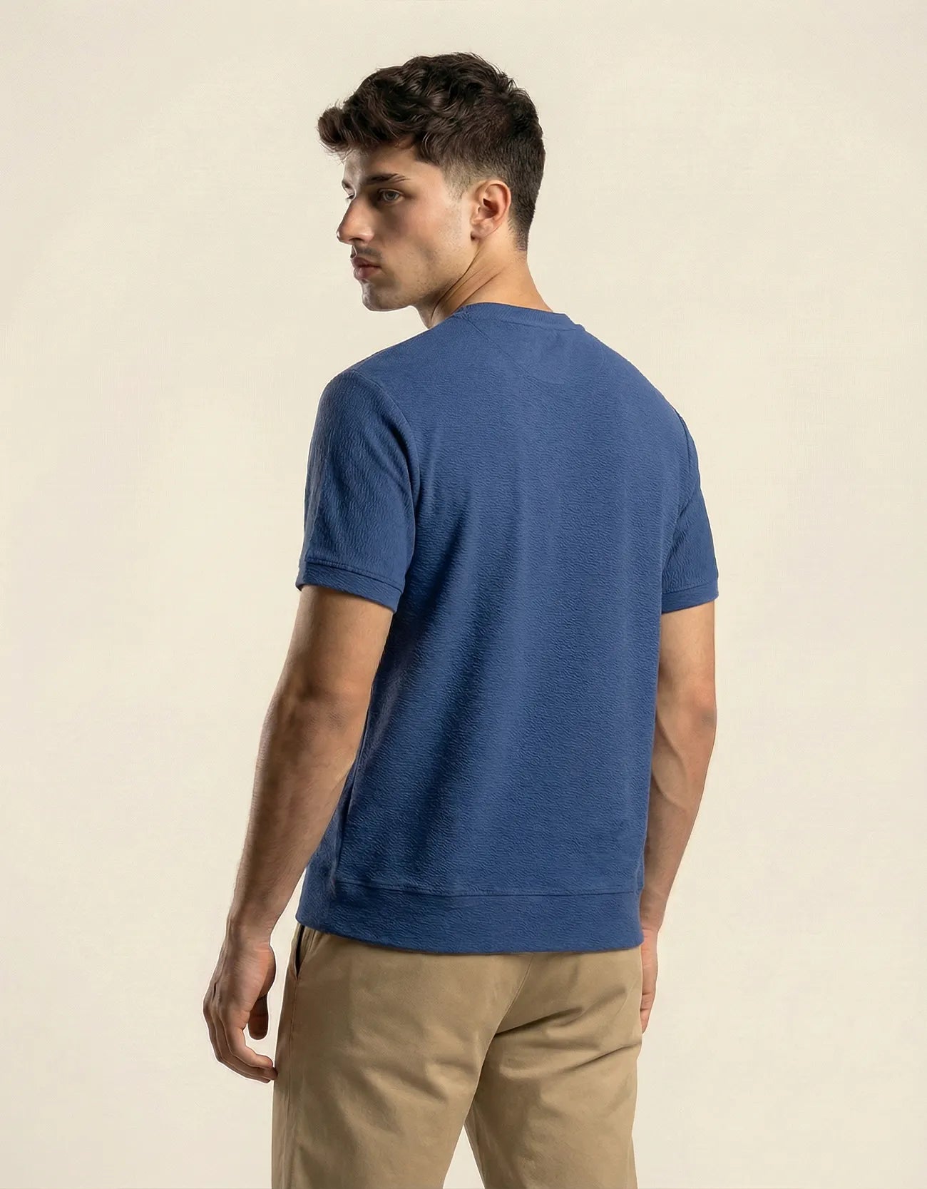 CLASSIC TEXTUTURED CREW NECK