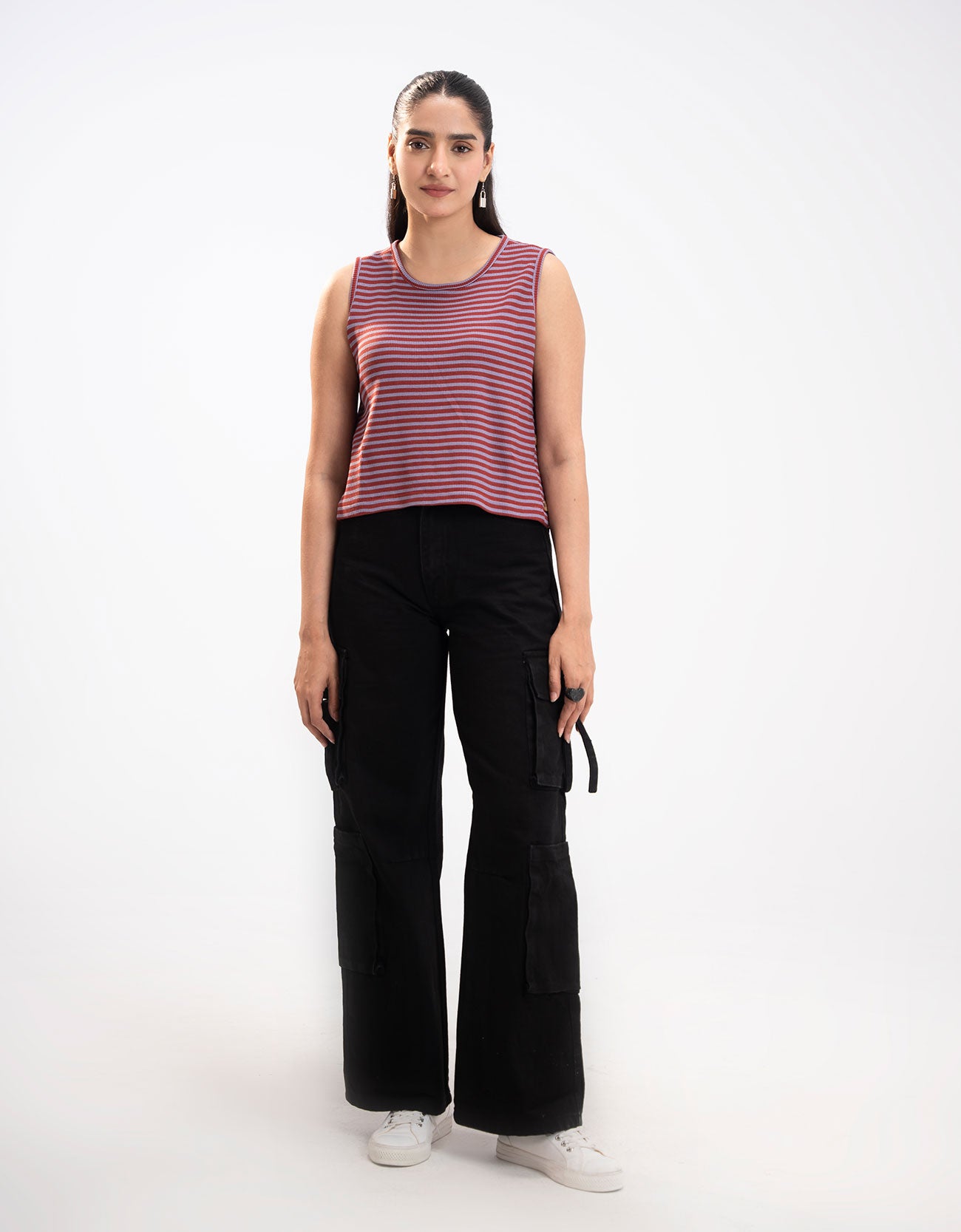 STRIPED CROPPED TANK TOP