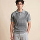 MEN'S STRIPED KNIT POLO