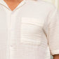 RELAXED FIT MUSLIN SAFARI SHIRT