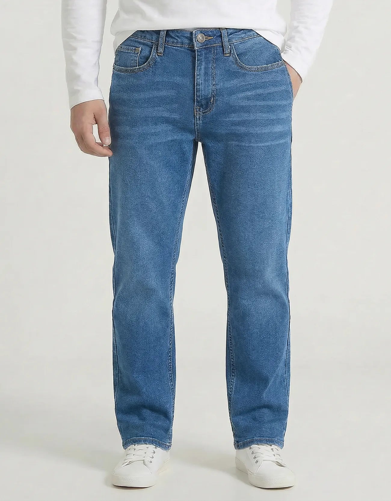RINSE WASH STRAIGHT DENIM