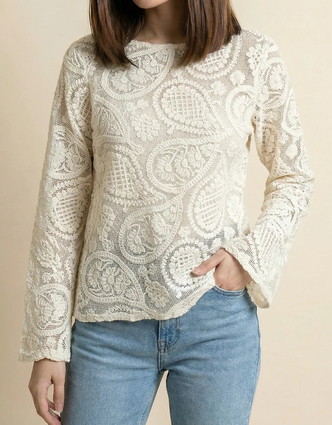 EMBROIDERED BOAT NECK SHIRT