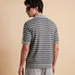 MEN'S STRIPED KNIT POLO