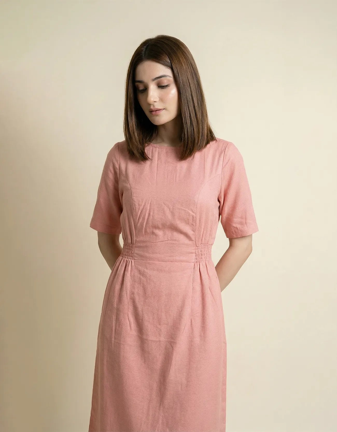 TIERED MIDI DRESS