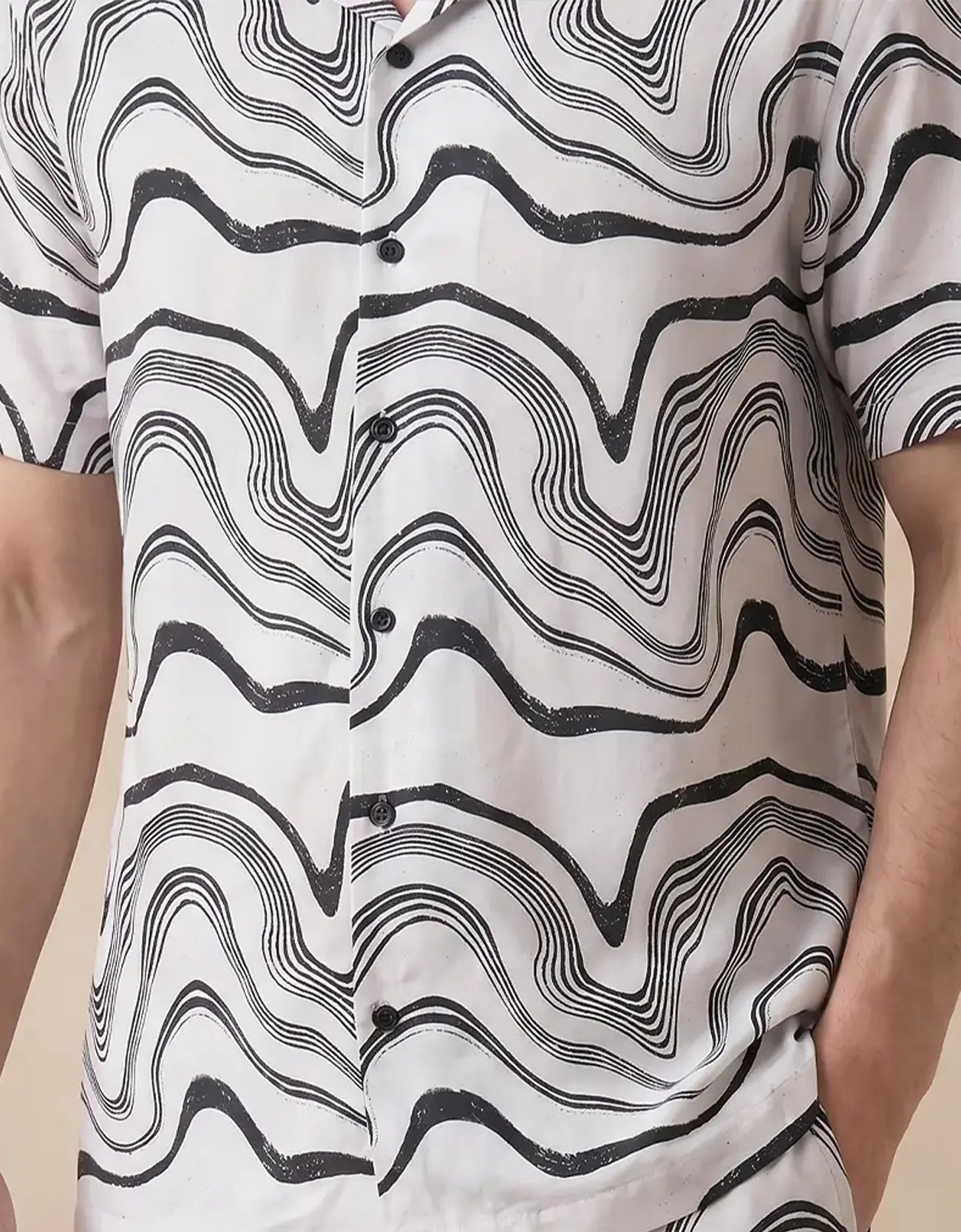 MEN’S PRINTED PREMIUM COTTON SHIRT