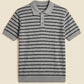 MEN'S STRIPED KNIT POLO