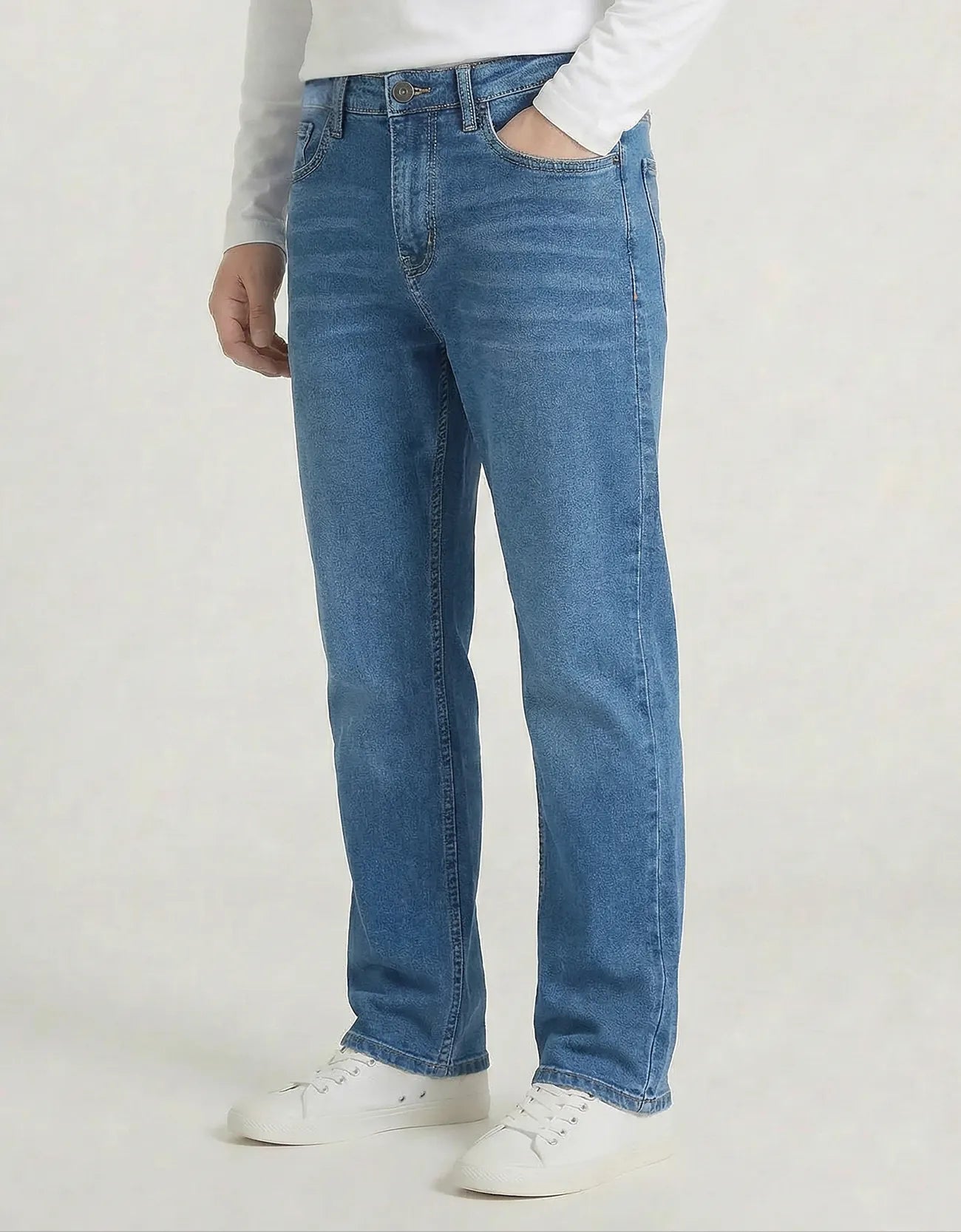 RINSE WASH STRAIGHT DENIM
