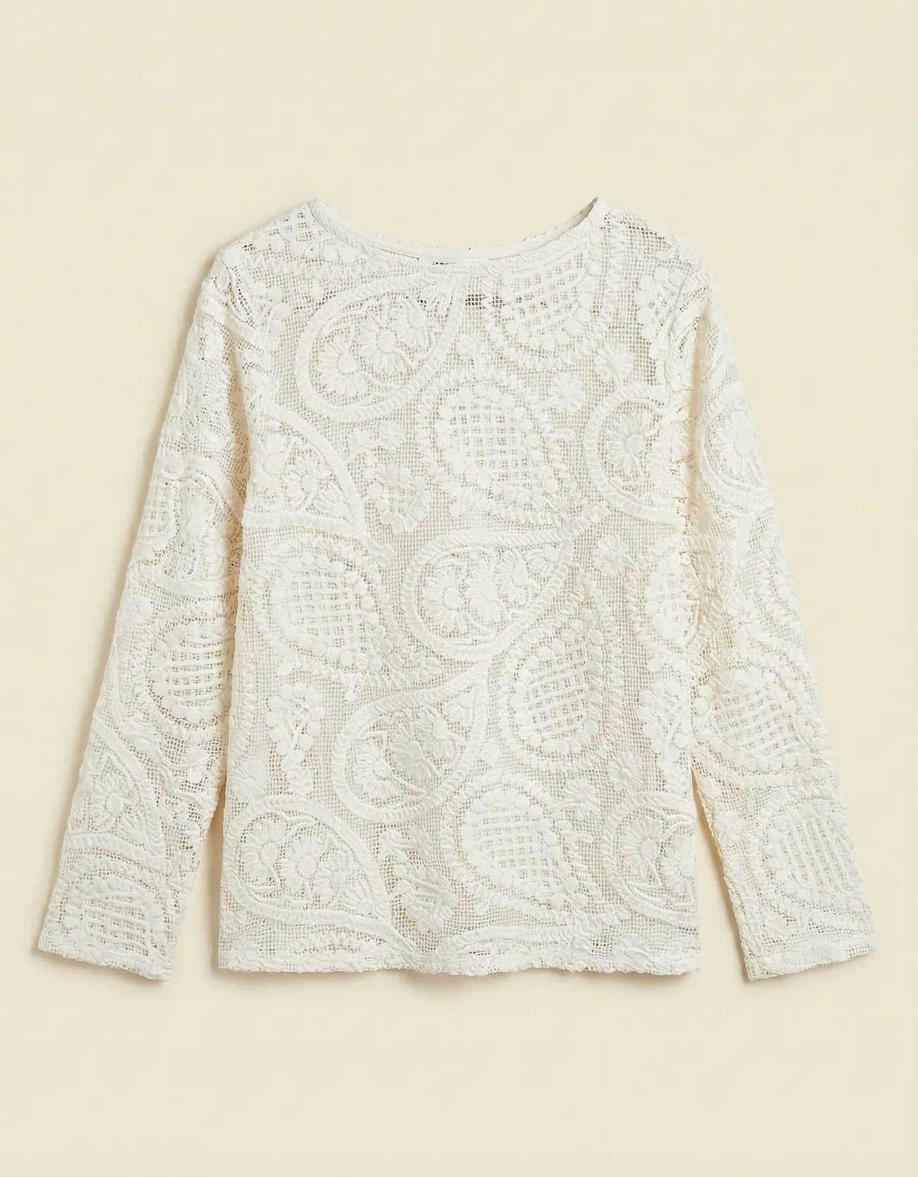EMBROIDERED BOAT NECK SHIRT