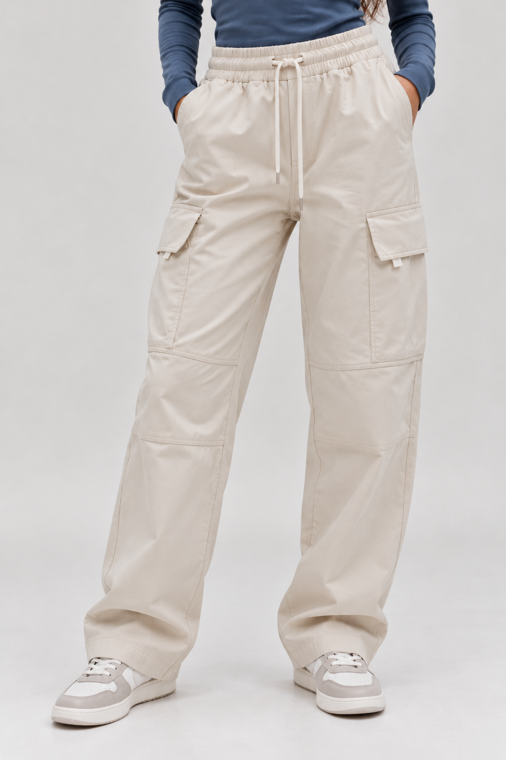 VARELLE CARGO TROUSER - OFF Whie