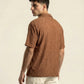 MESH TEXTURED CAMP SHIRT