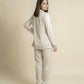 FRONT-OPEN FLOWY JACKET