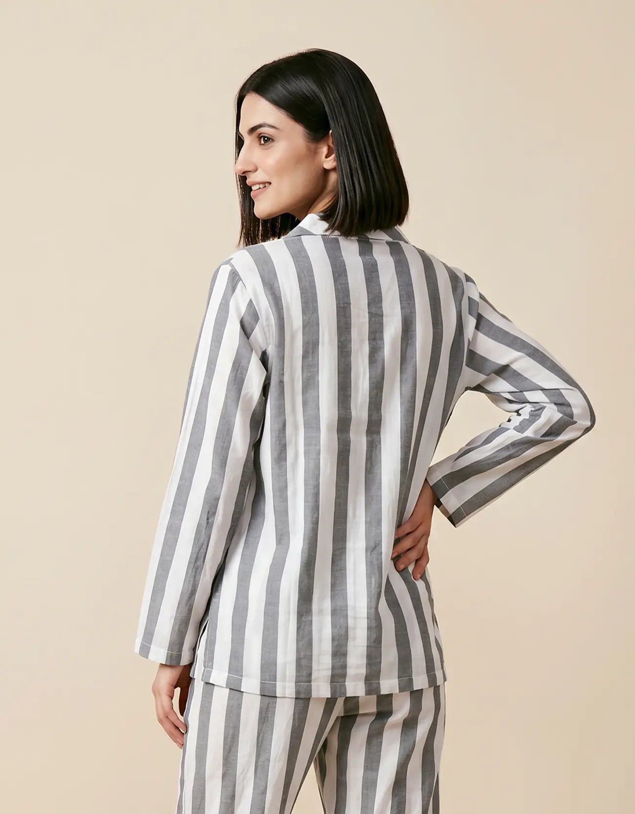 STRIPED SLEEPWEAR SHIRT