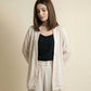 FRONT-OPEN FLOWY JACKET