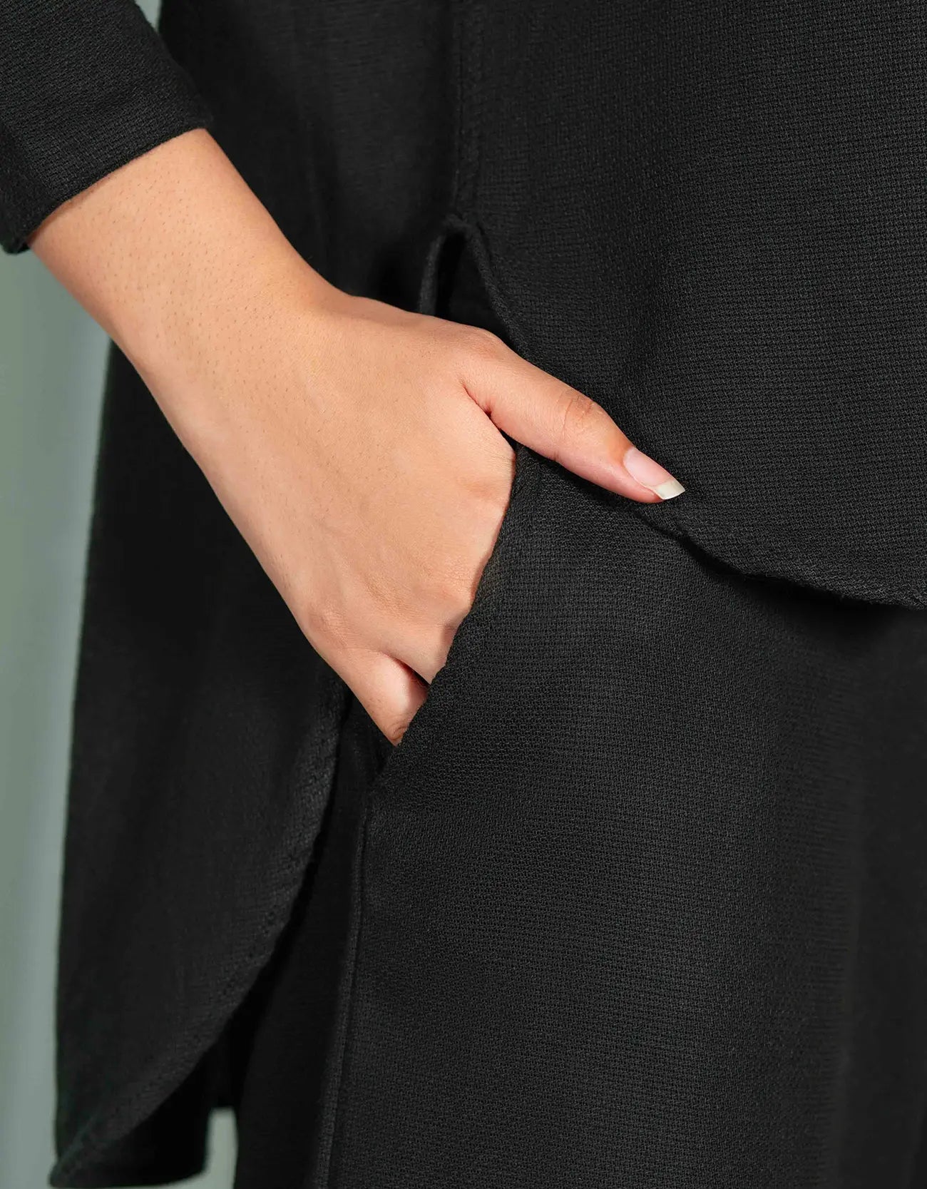 JACQUARD WIDE LEG TROUSER