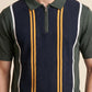 MEN'S ZIPER KNIT POLO SHIRT