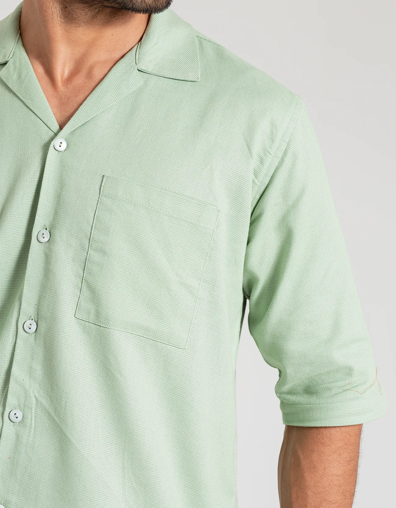 JACQUARD CHEST POCKET SHIRT