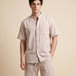 WAFFLE TEXTURED MEN'S CASUAL SHIRT