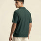 MESH TEXTURED CAMP SHIRT
