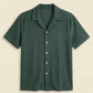 MESH TEXTURED CAMP SHIRT