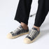 CHECK JUTE LACE-UP SNEAKERS