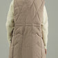 HOODED SLEEVELESS PUFFER JACKET