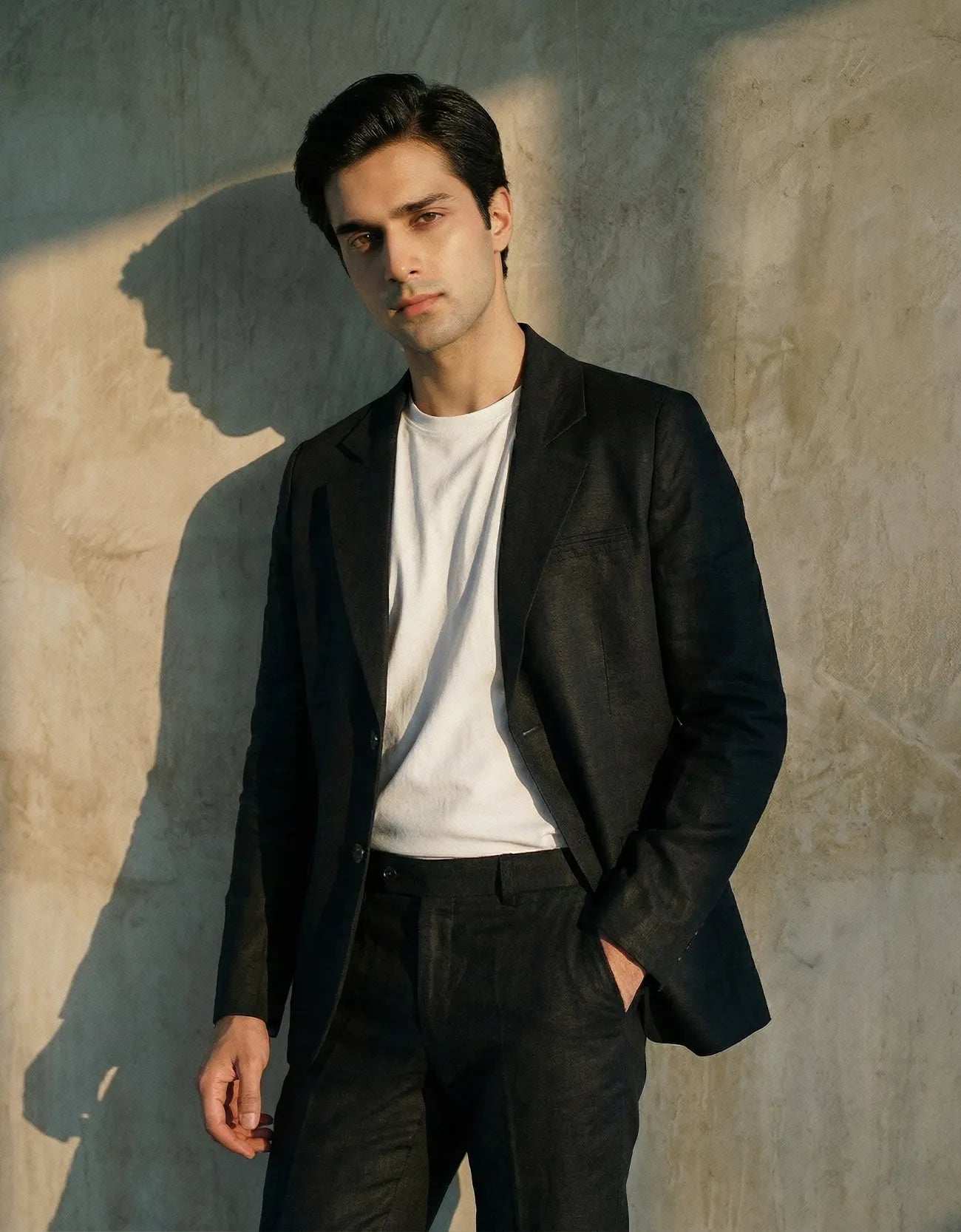 LINEN FLAP POCKET BLAZER