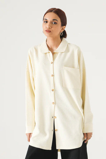 OVERSIZE WAFFLEKNIT SHIRT