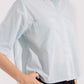 CROPPED PATCH POCKET SHIRT