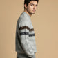 JACQUARD TEXTURED SWEATSHIRT