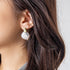 SHELL SHAPED PENDANT EARRINGS